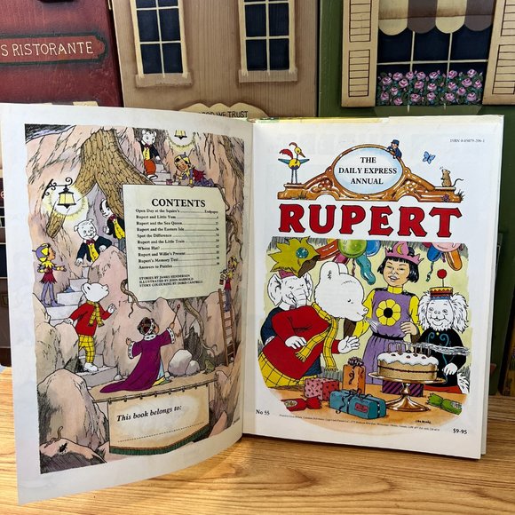 Vintage 1990's Rupert Daily Express Annual 70th Anniversary Hardcover Book - Picture 6 of 15